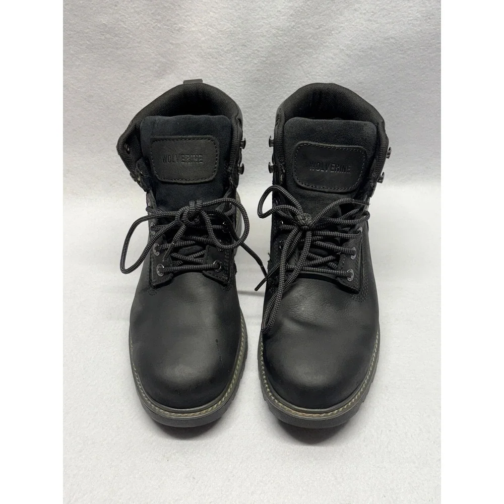 Wolverine Floorhand Waterproof Leather Work Boots Black W10691 Mens 10.5 EW